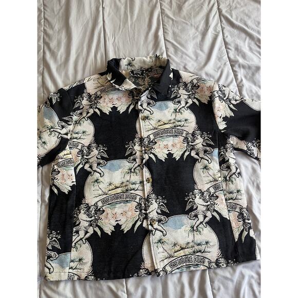 Rebel Vengeance All Over Print Cherubims Oasis Non Duco Dico Jacket Size Large - Picture 2 of 12